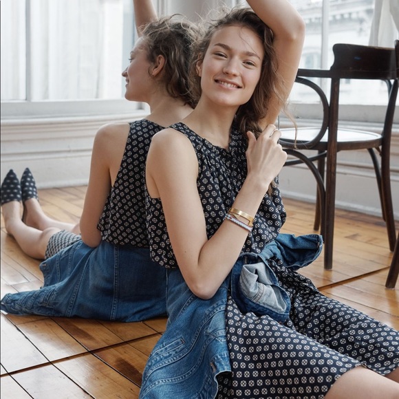 ▫️ Madewell Ville Dress in Coin Tile ▫️ - Picture 1 of 6